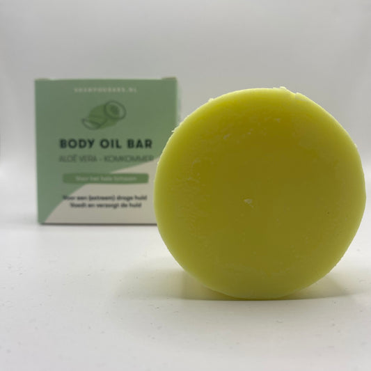 Body Oil Bar - Aloë Vera Komkommer